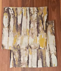 Harlequin Pillow Cases x2 (49cm x 49cm, gold & beige, abstract) - Picture 1 of 5