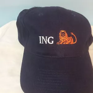 Cappello berretto golf baseball ING blu leone nuovo spedizione gratuita - Foto 1 di 3