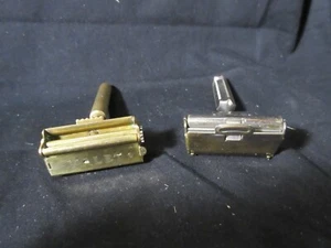 Vintage STAR Metal Safety Single Edge Razor with Blade & Vintage VALET Razor - Picture 1 of 9