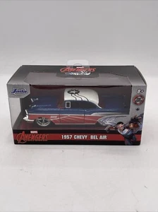 1957 CHEVROLET BEL AIR FALCON MARVEL AVENGERS HOLLYWOOD RIDES 1/32 BY JADA 31762 - Picture 1 of 8