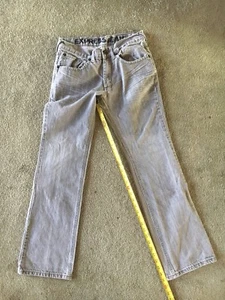 Mens Boys EXPRESS JEANS grey jeans size 30x32 great condition - Picture 1 of 8