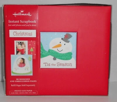 Hallmark Christmas Scrapbook Tis the Season Instant Album Family Photos 6x6” New - image 1 of 2