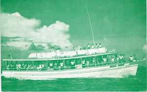 Vintage Postcard - Miss Judy, Hank's Kingfish Marina, St. Petersburg FL unposted - Picture 1 of 2
