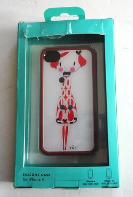 Vtg Open Box Kate Spade New York iPhone 4 Silicone Case Fashion Model TOT Design - Image 1 of 4