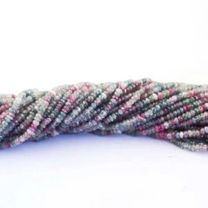 1 Strand Mix Stone Silverite Rondelles Beads ,Faceted Gemstone Rondelles beads, - Picture 1 of 4
