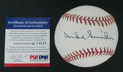 DUKE SNIDER Signed OML Baseball Dodgers Mets Giants Beckett Cert - Image 1 of 2