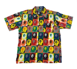 Dragonfly Clothing Button Down Shirt Che Guevara AOP Andy Warhol Size Large - Picture 1 of 4