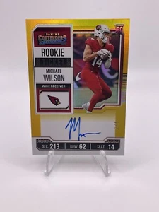 2023 Panini Contenders Gold Rookie Autograph #126 Michael Wilson /5 - Bild 1 von 3
