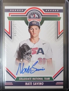 Panini Collegiate National Team Nate Savino No. CNTS-NS AUTO/349 - Picture 1 of 2