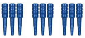 Nuevo conjunto de 9 clavijas de madera de abedul para cribar - se envía con seguimiento - azul - Imagen 1 de 1