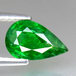 1,11_ct Mind Blowing Birne 100 % natürlicher lebendiggrüner Tsavorit Granat_Kenia - Bild 1 von 3