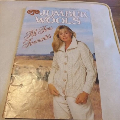 😇 Jumbuk Vintage Knitting Pattern Book All Time Favourites Men Women Cables Jum - image 1 of 4