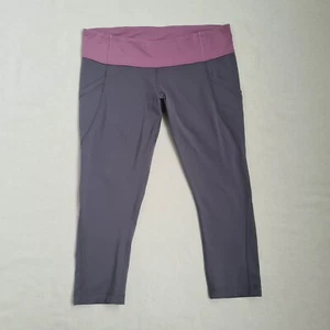 Lululemon Womens 3/4 Leggings Size 12 W34 L22 Pockets Capri Gym Jogging Sport - Picture 1 of 21