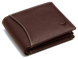 Nuevo Auténtico Bloqueo RFID NAPA HIDE Cartera de Cuero Marrón para Hombres - Imagen 1 de 5