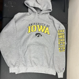 Vintage Iowa Hawkeyes Champion Sweater Men’s XL Sportswear Hoodie Big Logo Baggy - Picture 1 of 7
