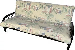 Coprimaterasso in Tela Queen Futon, Coprimaterasso 100% Cotone Disegno Fiori #25 - Foto 1 di 1