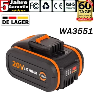 20V 7,0Ah Für WORX WA3551 Li-ion PowerShare Ersatzakku 20v WX390 WG169 WA3880 DE - Bild 1 von 9