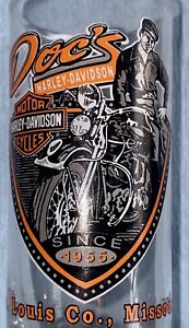 New Doc’s Harley-Davidson St Louis Co, Mo Missouri Dealer Tall Shot Glass