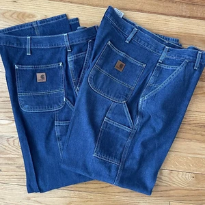 Carhartt Herren Größe 40 x 32 - 2 Paar Carpenter Jeans Arbeitshosen - Bild 1 von 14