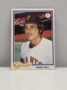 1978 Topps #359 Marc Hill San Francisco Giants MLB Baseball Trading Card - Picture 1 of 2