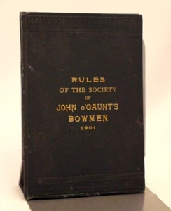 ** Rare Archery ** Rules of The Society of John O'Gaunts Bowmen 1901 - Imagen 1 de 13