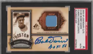 Bobby Doerr 2005 SP Legendary Cuts Signed Autographed Jersey Card #CC-BD Red Sox - Picture 1 of 1