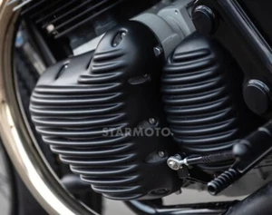 COVER ENGINE FIT FOR ROYAL ENFIELD INTERCEPTOR INT GT650 CRANK CASE SIDE BLACK - Picture 1 of 10