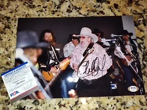 CHARLIE DANIELS HAND SIGNED PERSONAL 8X12 PHOTO AUTOGRAPH AUTO PSA - Picture 1 of 1