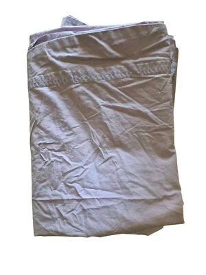 Sábana plana Pottery Barn de percal de algodón turco tamaño completo lavanda Foto 1 de 3