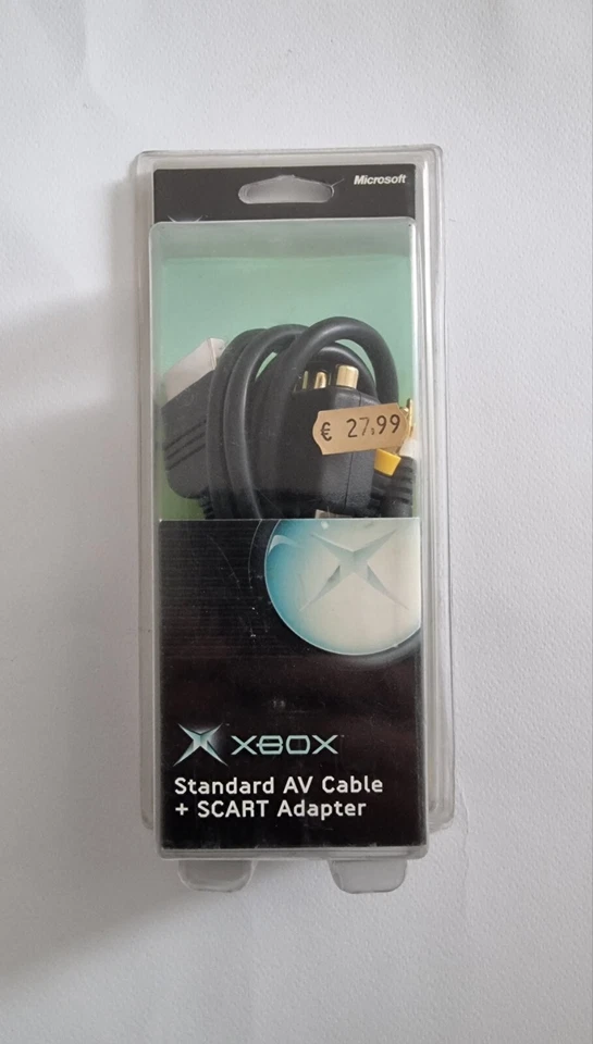 Official OEM Microsoft AV/Audio Video Cable for Original XBOX Plus Scart