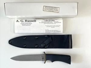 Blackjack A.W.A.C. Messer mit feststehender Klinge Messingschutz 1 von 1000 Effingham IL USA - Bild 1 von 19