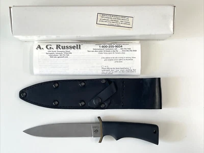 Blackjack A.W.A.C. Fixed Blade Knife Brass Guard 1 of 1000 Effingham IL USA - Image 1 of 4