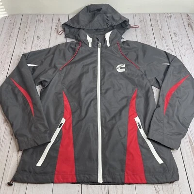Womens Cummins High Horsepower Diesel Engines Jacket Rain Coat Size Small Black - Image 1 of 4