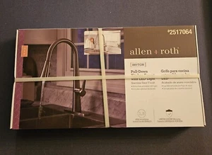 Allen + Roth Bryton Stainless Steel Pull-Down Kitchen Faucet With LED Light - Picture 1 of 2