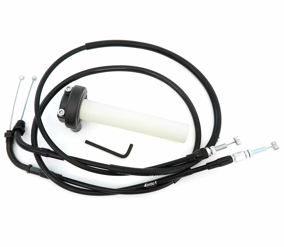 Reproduction Throttle Cable Set w/ Black Throttle Tube Honda CB/CM400/450 CX500 - Image 1 of 1