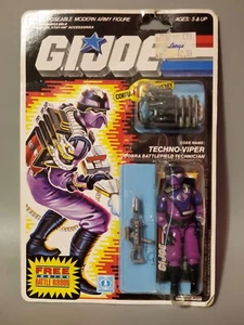 Carded 1986 G.I. Joe Techno-Viper Cobra Battlefield Technician Action Figure - Picture 1 of 4