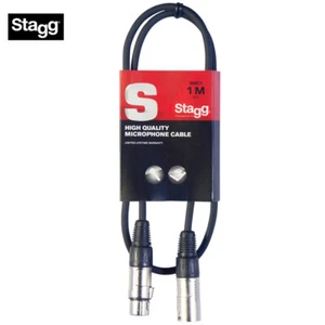 Stagg SMC1 3FT/1M XLR Male to XLR Female High Quality Microphone Cable - Picture 1 of 1