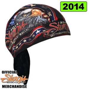STURGIS BIKER RALLY 2014 Eagle Flag Headwrap BIKER HEAD WRAP/Skull Cap - Picture 1 of 1