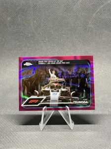 YUKI TSUNODA 2024 Topps Chrome Formula 1 F1 #180 Fuchsia Lava 060/225 - Picture 1 of 3