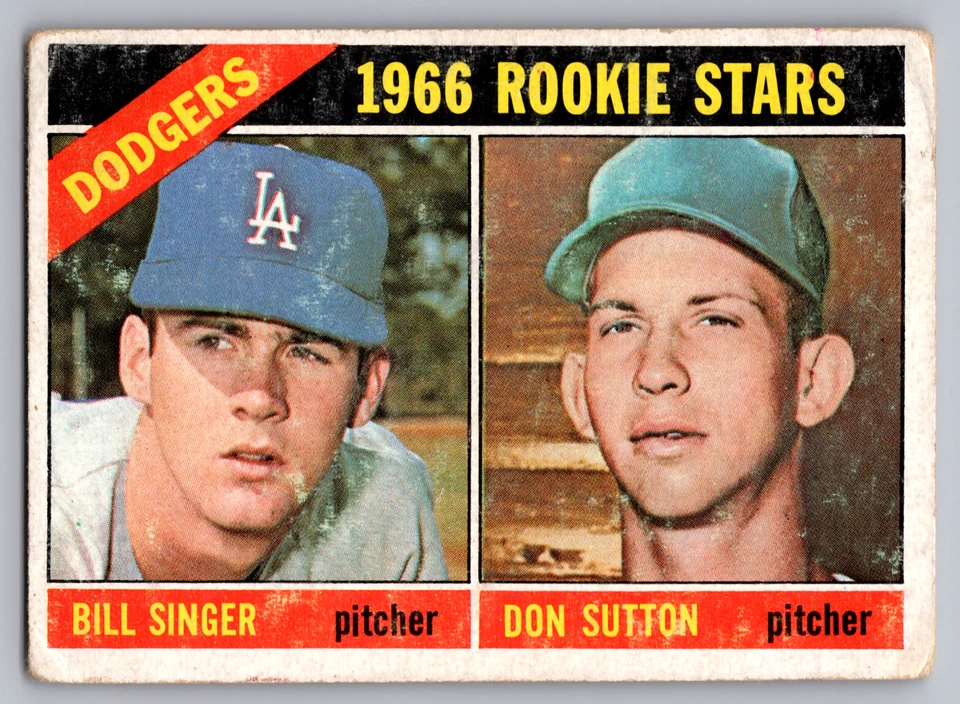 1966 TOPPS #288 DON SUTTON DODGERS NOVATO - Imagem 1 de 3