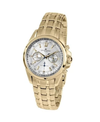 JACQUES LEMANS Relógio Masculino Analógico Quartzo Casual Vestido Clássico Mostrador Branco Waterproo - Imagem 1 de 4