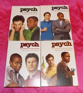 💥 NEW SEALED Psych The Complete Seasons 1-4 DVD Sets - Picture 1 of 2