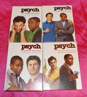 💥 NEW SEALED Psych The Complete Seasons 1-4 DVD Sets - Image 1 of 2