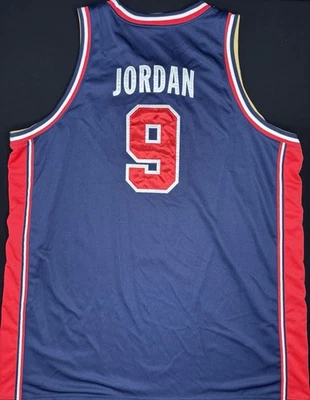 RARO Michael Jordan 1992 Dream Team EE. UU. Olímpico NIKE COSIDO JERSEY XXL Foto 1 de 4