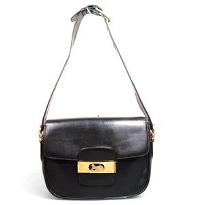 CELINE Shoulder Bag Golden Horse Carriage France 80s Vintage USED - Picture 1 of 23