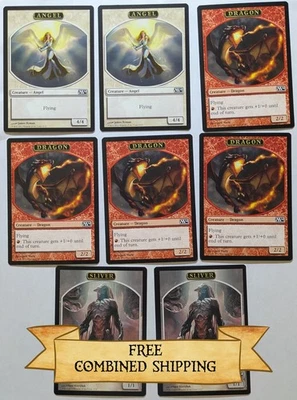 Magic 2014 Mixed Token Lot: Dragon, Angel and Sliver - Image 1 of 3
