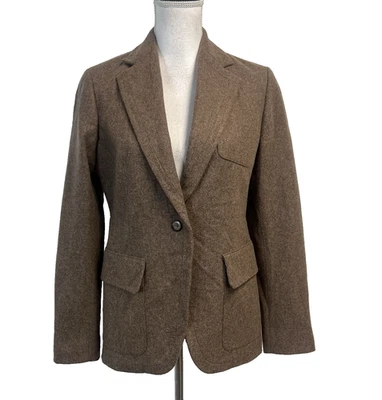 GAP Brown Wool Blazer Sz 6 Wool Jacket Professional Career Casual w/ Pockets - Image 1 of 4
