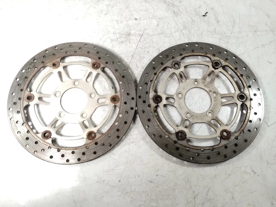 2001 Suzuki SV650 S Front Brake Rotors Left & Right Pair - Image 1 of 4