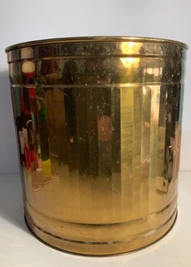Vintage Hosley Large Lacquered Brass Planter 13.5 in. - Picture 1 of 9