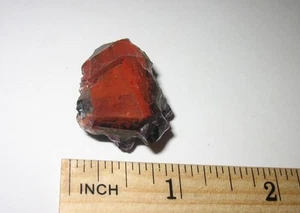 1.1" RARE SMALL NATURAL HEMATITE TIPPED AMETHYST CRYSTAL POINT PIECE INDIA 13.6g - Bild 1 von 9